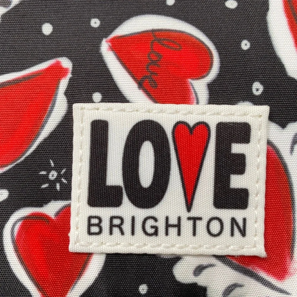 Love‎ Brighton Hearts A Flutter Jewelry Case Travel Bag Black Red